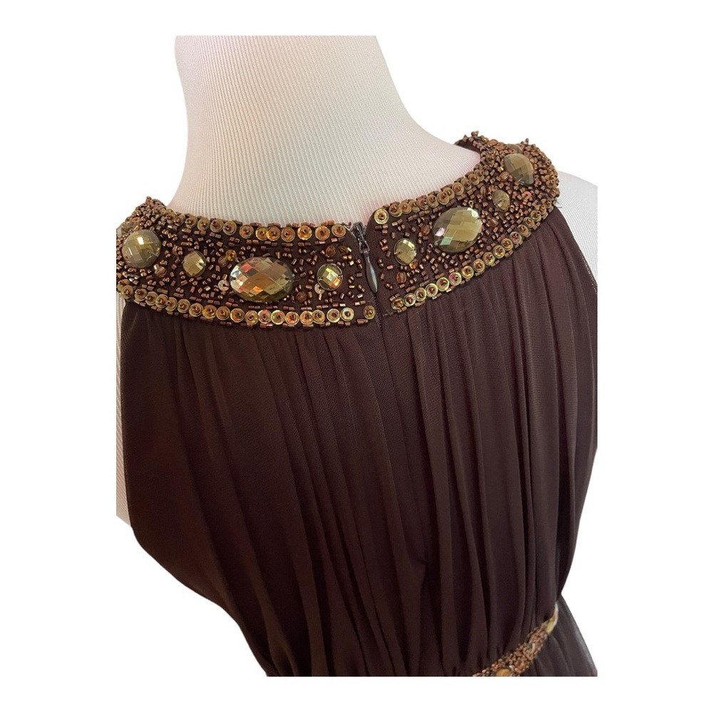Cache Brown Embellished Dress - Picture 6 of 8